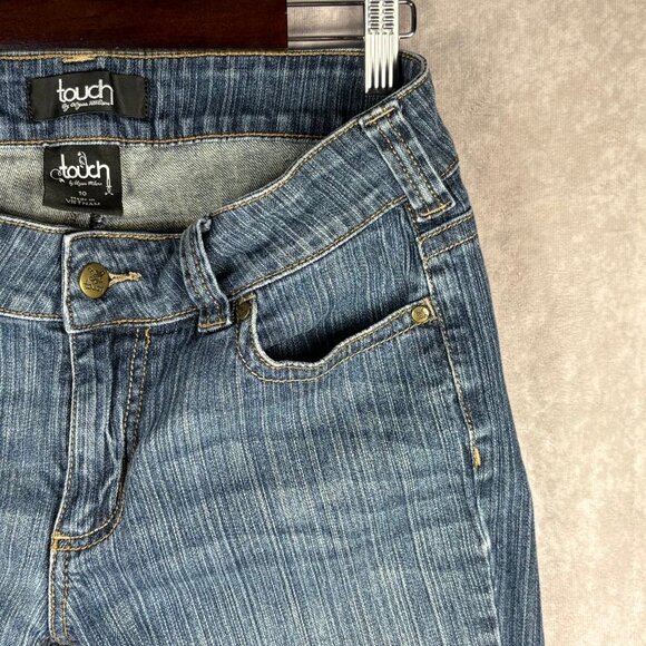 Touch by Alyssa Milano Verticle Stripe Low-rise Boot-Cut Bears Jeans Size 10 - Picture 7 of 14